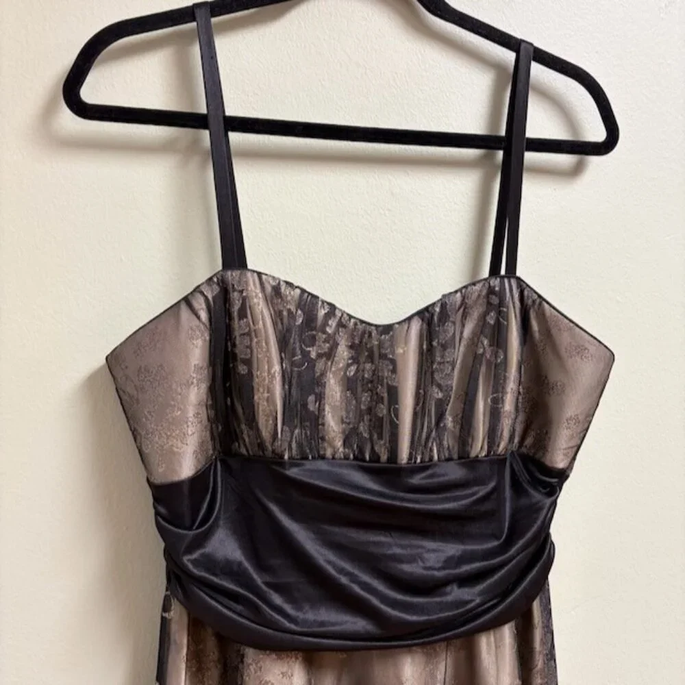 R&M Richards Women Y2K Babydoll Whimsigoth Dress Size 14 Holiday Going Out Party